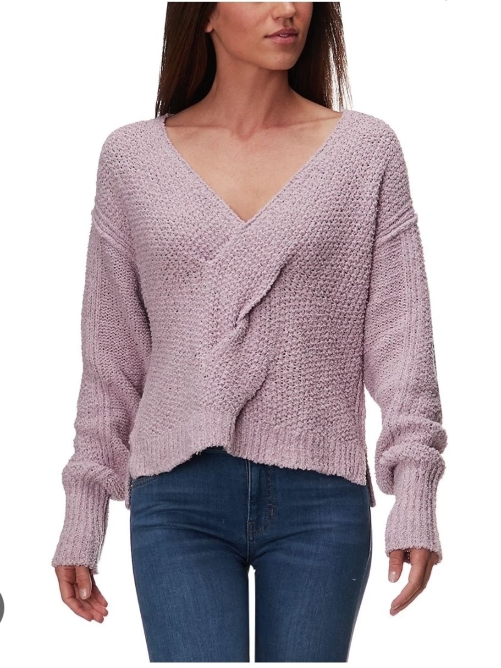 Women’s V-Neck Black Knit Sweater